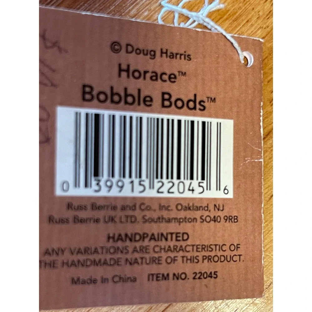 Bobble Bods by Doug Harris for Russ set of 2 Horace the Horse & Heffie the Cow - Picture 10 of 16